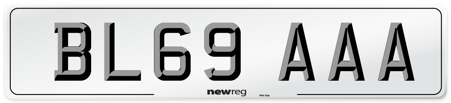 BL69 AAA Number Plate from New Reg